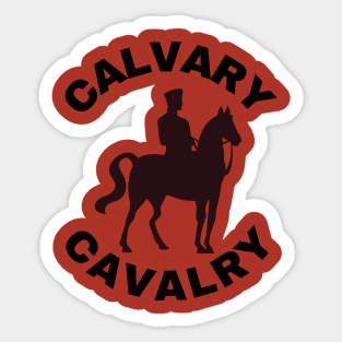 Calvary Cavalry (black) Sticker